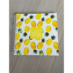 Bath & Body Works Spiral Pineapple Notebook
